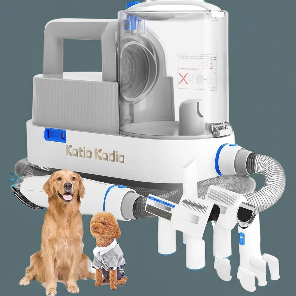 Pet Grooming Kit,5In1 Dog Grooming Kit with 2 Suction Mode,Low Noise Dog Hair Remover,Dog Vacuums for Hair Cleaning for Shedding